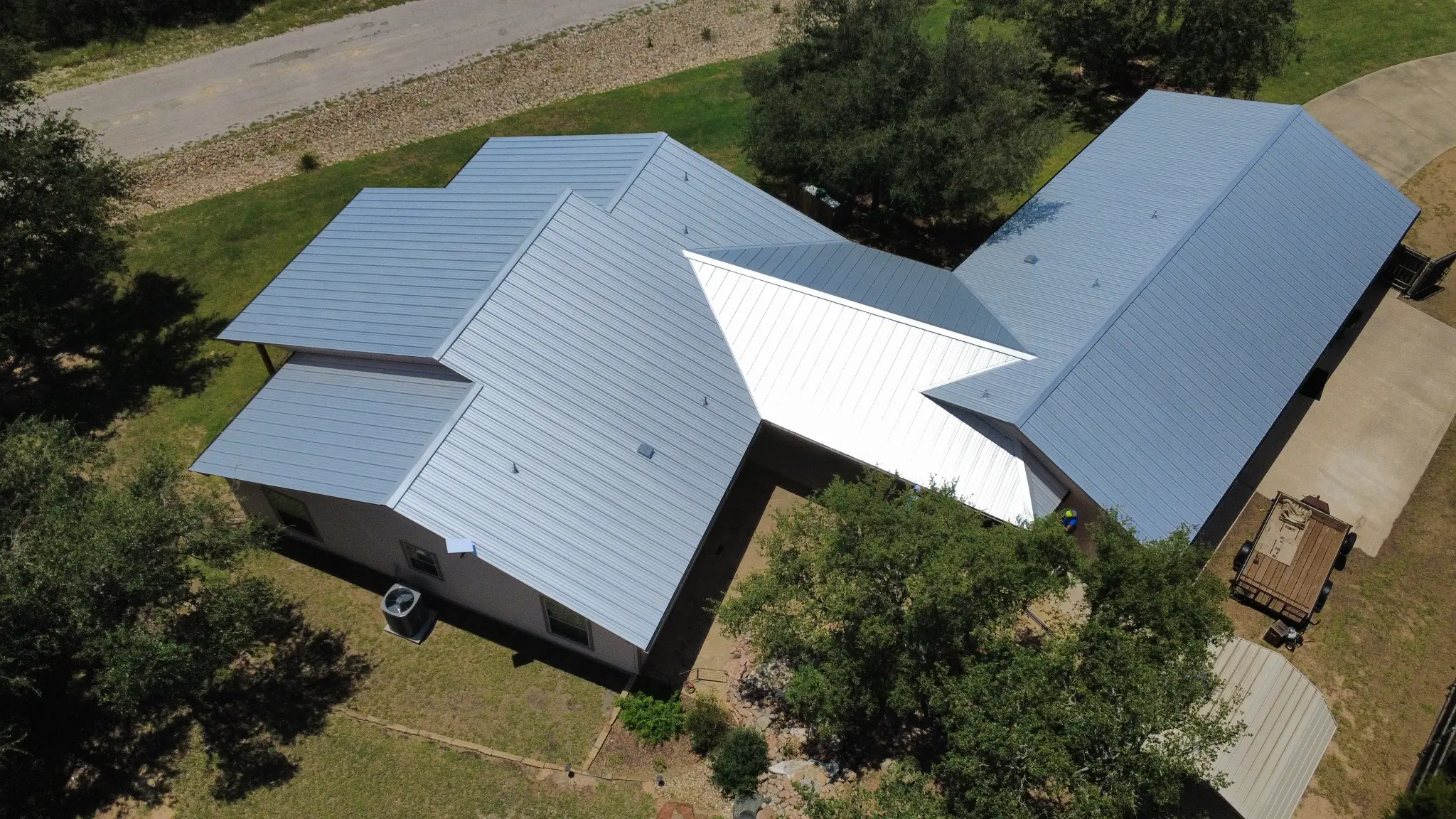 OC Roofing completed metal roof installation